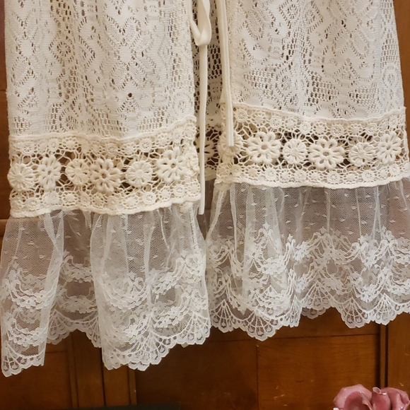 BLUE  BIRD BEACH COVER-UP SIZE LARGE - Picture 3 of 8